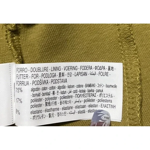 Zara Women's Size S Pant Set Mustard Green Slimming  Flared NWT - Picture 6 of 15